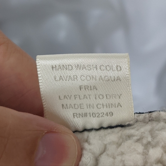 Skies are Blue Faux Suede and Sherpa Drape Front Jacket Sz S - Picture 11 of 11